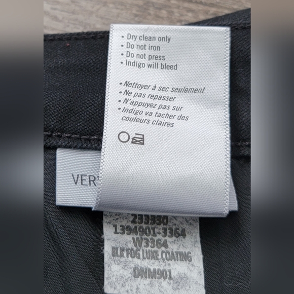 Paige Verdugo Ultra Skinny Ankle Jean's Women's 29 Sterling Black Luxe Coating - Picture 13 of 13